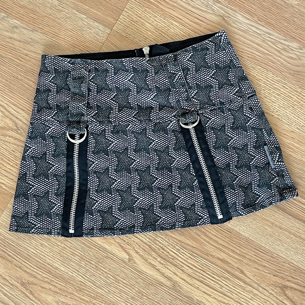 TRIPP NYC Black and White Starry Mini Skirt